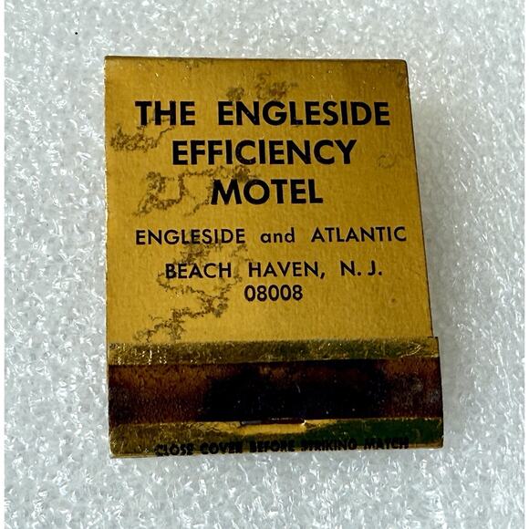 Vintage Matchbook Engleside Efficiency Motel LBI Beach Haven NJ Atlantic Ocean - Picture 9 of 15